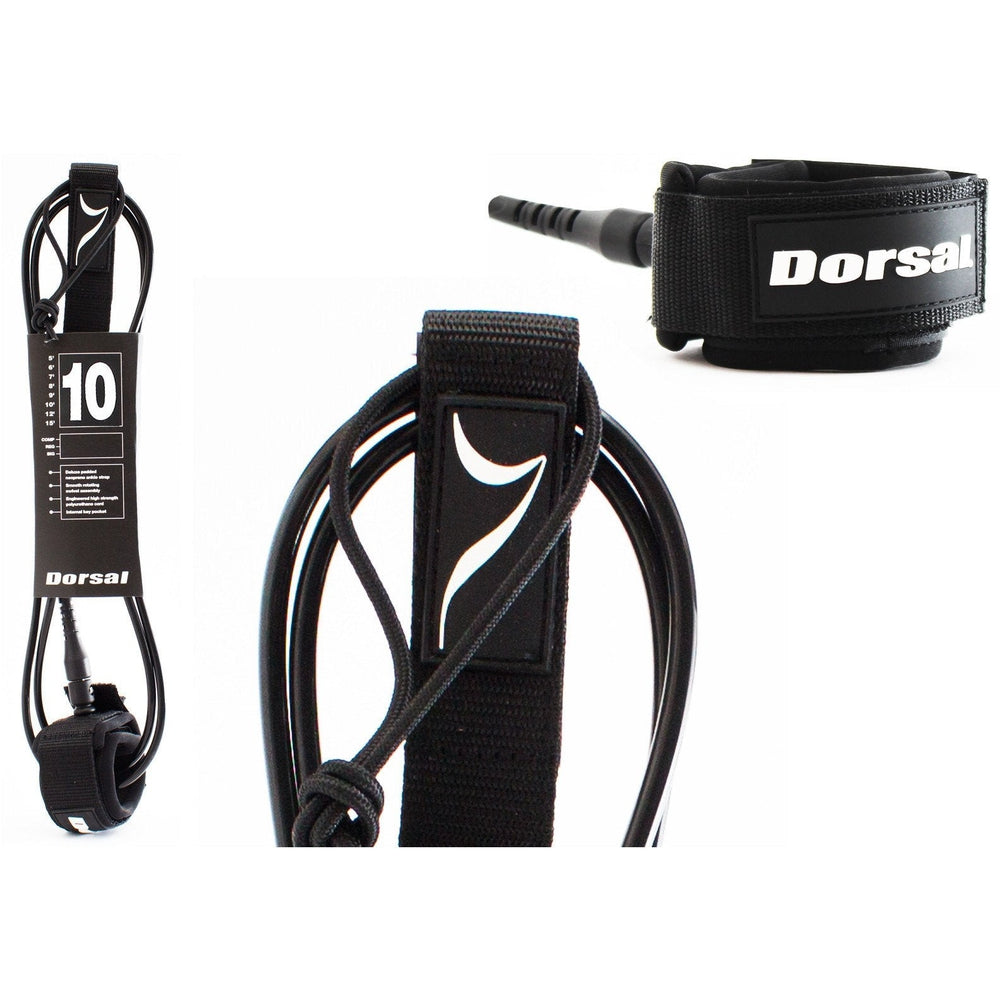 DORSAL Surfboard & SUP Leash - Black