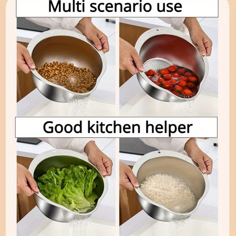 Colander Drain Stainless Steel Basket for Kitchen