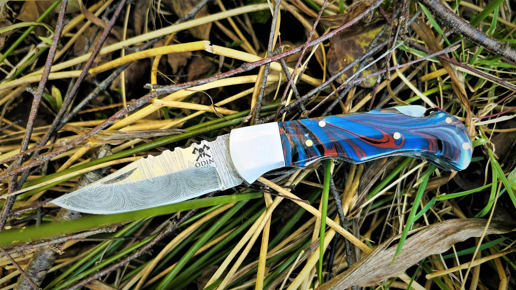 ODIN VIKING Damastmesser Odin Viking Edc, Leichtes Gewicht, UBUO DESIGN MESSER
