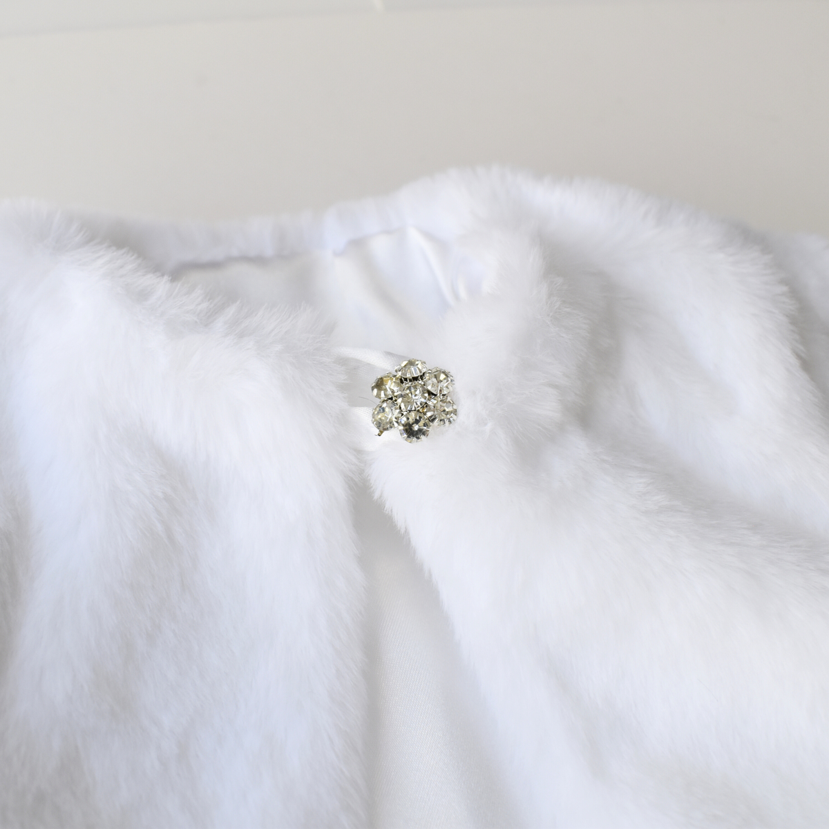 White Fur Bolero