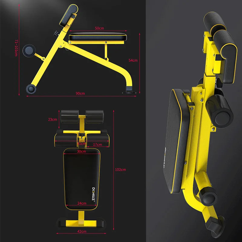 Multifunctional Folding Abdominal Chair & Dumbbell Stool