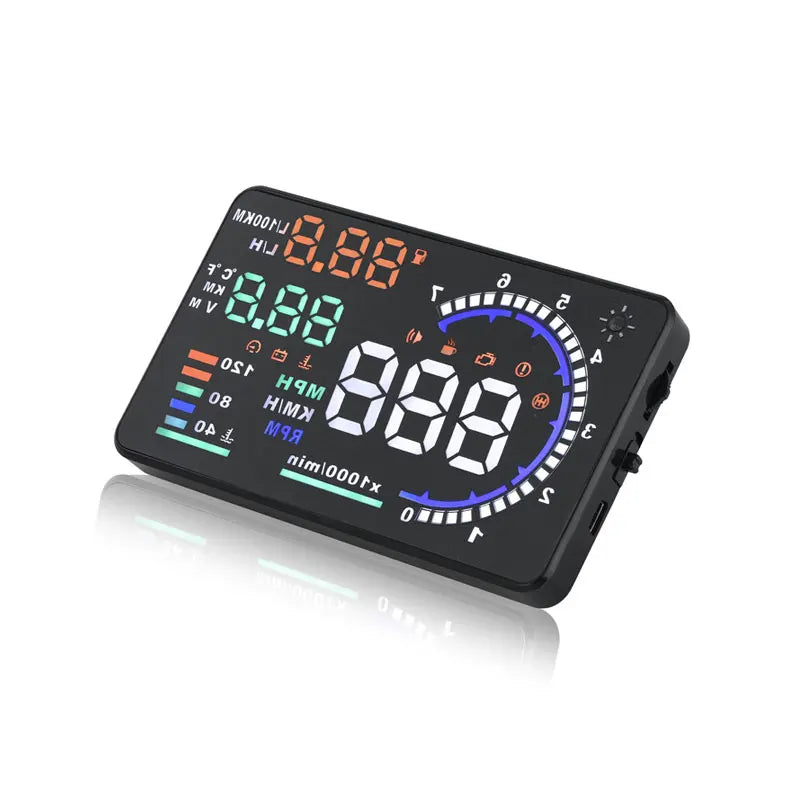 ADQ 5.5 OBD2 HUD A8 Digital Head-Up Display Speedometer Black