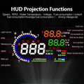 ADQ 5.5 OBD2 HUD A8 Digital Head-Up Display Speedometer Black