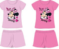 Disney Minnie egér pamut nyári együttes - póló-rövidnadrág szett - világosrózsaszín - 110