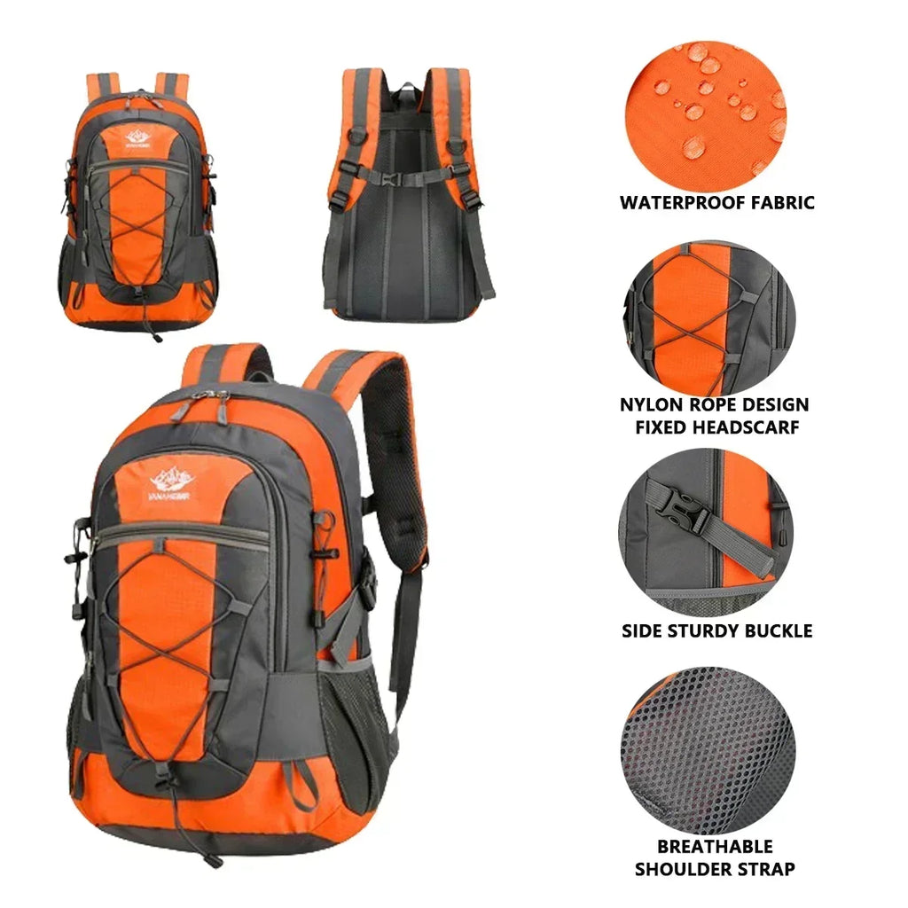 Waterproof Hiking Backpack Orange