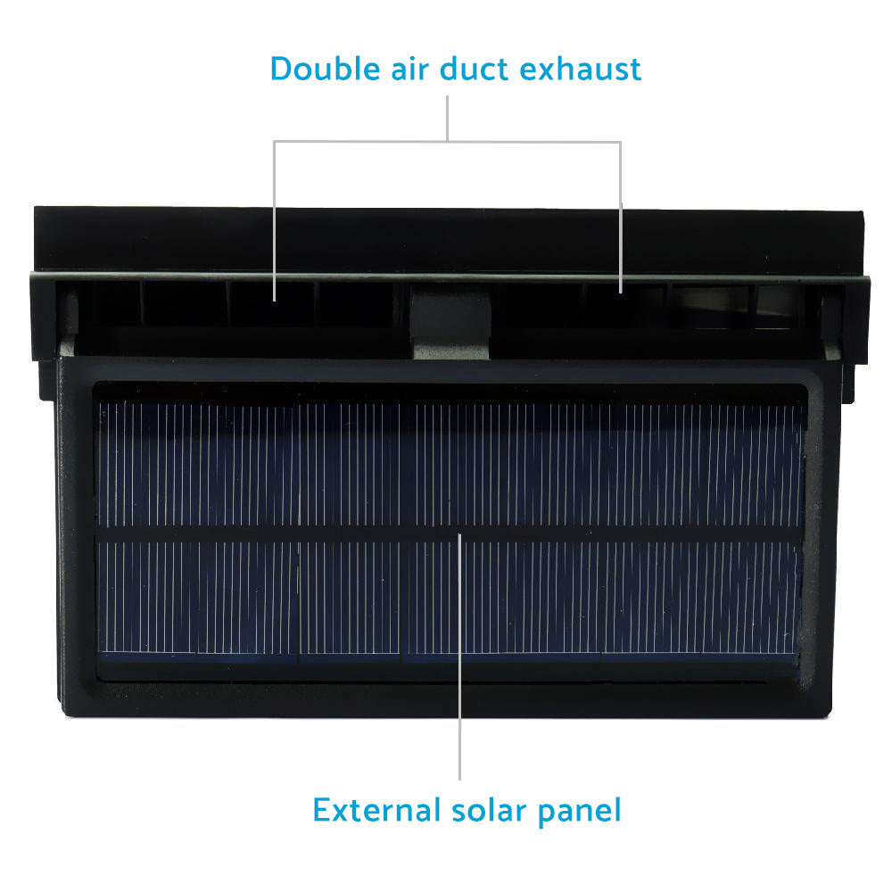 Solar Powered Car Cooling Fan Suitable for Universal Car