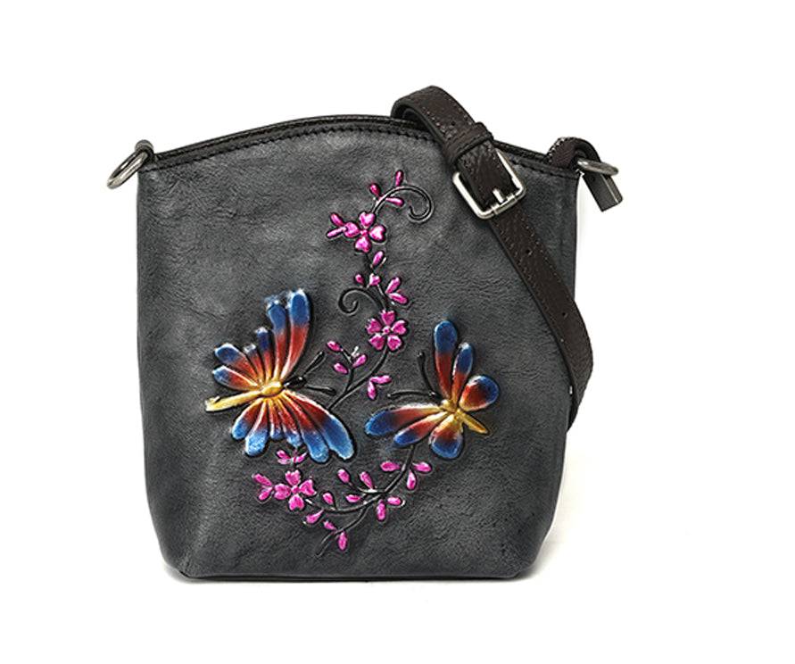 Rossie Viren Women's  Leather Small Cross Body Bags For Women Mini Iphone Purse