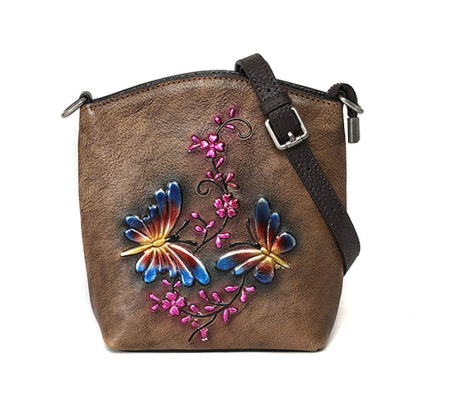 Rossie Viren Women's  Leather Small Cross Body Bags For Women Mini Iphone Purse