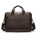 Men's brown leather Attache Briefcase Bag