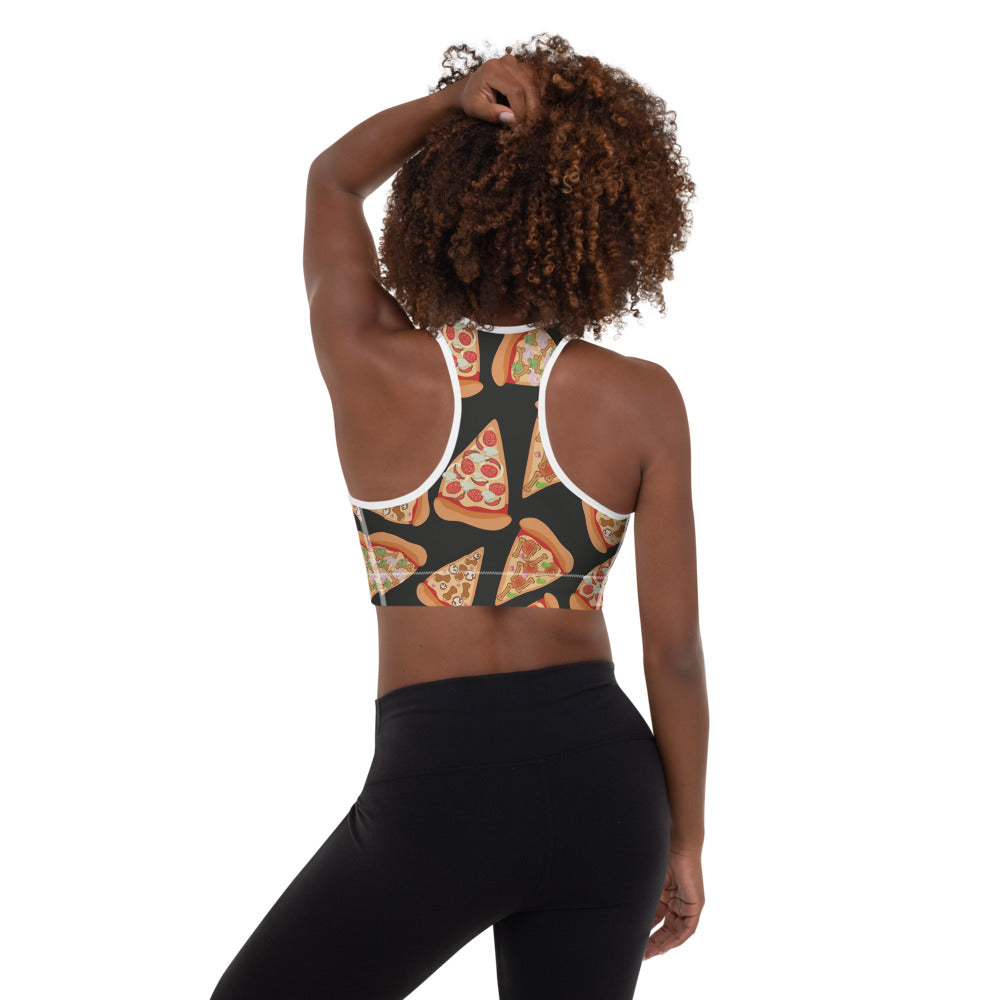 Pizza Luva Padded Sports Bra